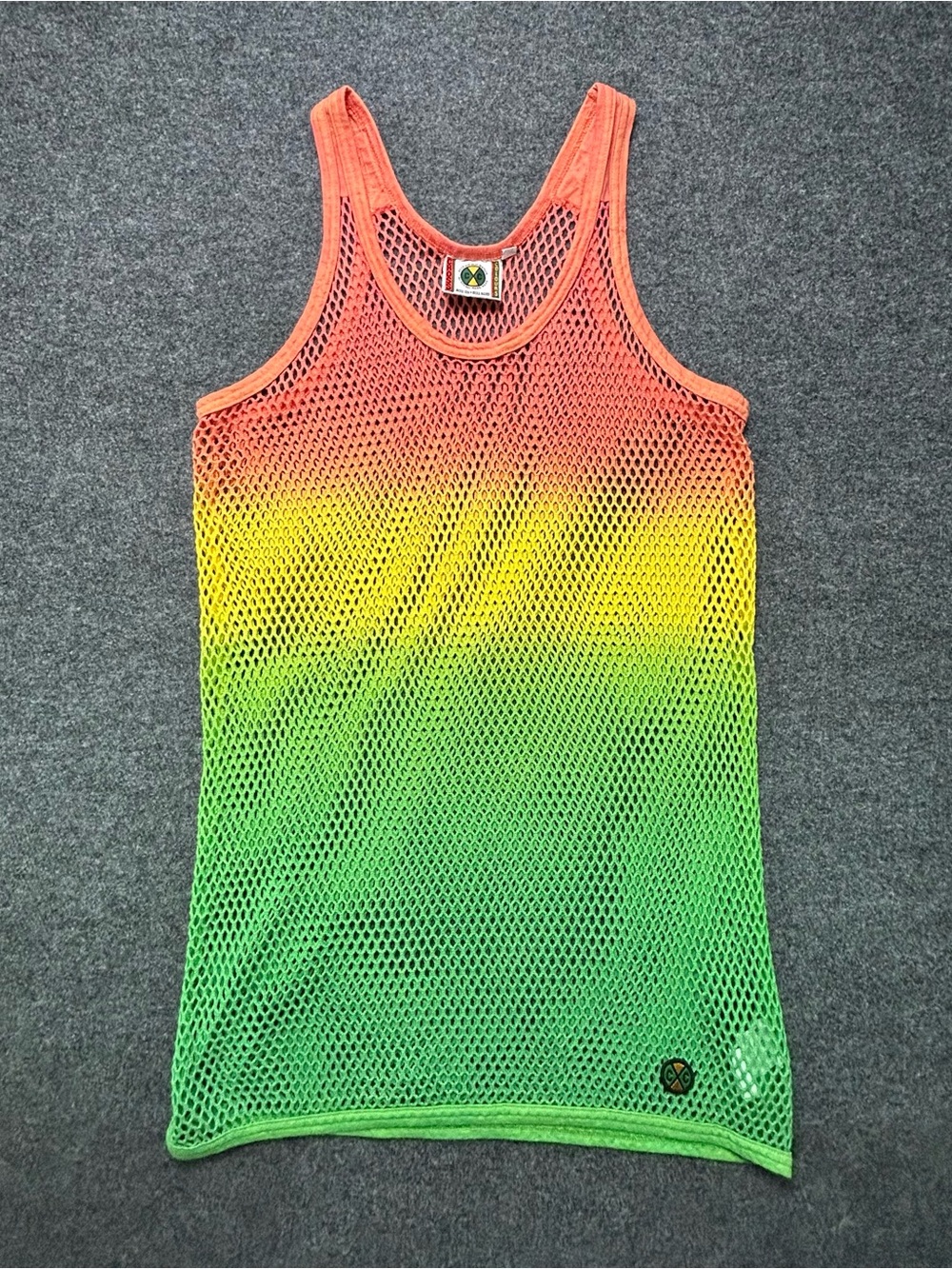 Vintage Cross colours Mesh Tank Top